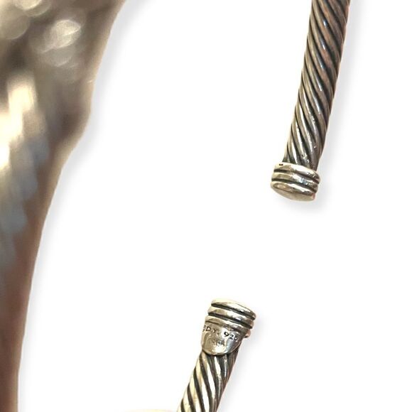 DAVID YURMAN X Station Bracelet in Sterling Silver with Pavé Diamonds |Size: M| - Picture 12 of 12